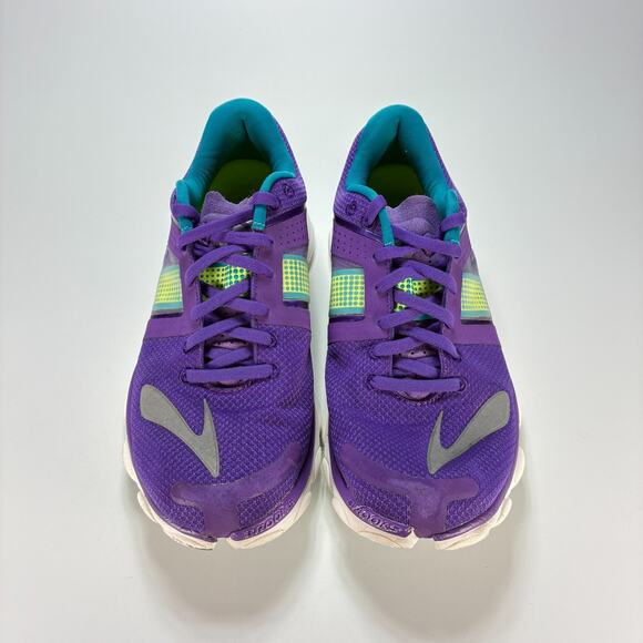Brooks PureFlow 4 Electric Purple Peacoat Lace Up Running Shoes Women's Size 9 - Picture 3 of 11